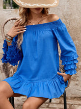 LUNE Summer Romantic Off Shoulder Long Sleeve Ladies' Shirt For Outings, Vacations And Dates